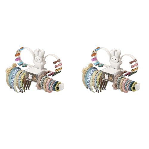 HASTHIP® Headband Holder Stand Scrunchie Organizer Girls Hair Accessories Storage for Hairband Hair Ties Adhesive Scrunchy Holder 2PCS HASTHIP® Headband Holder Stand Scrunchie Organizer Girls Hair Accessories Storage for Hairband Hair Ties Adhesive Scrunchy Holder 2PCS